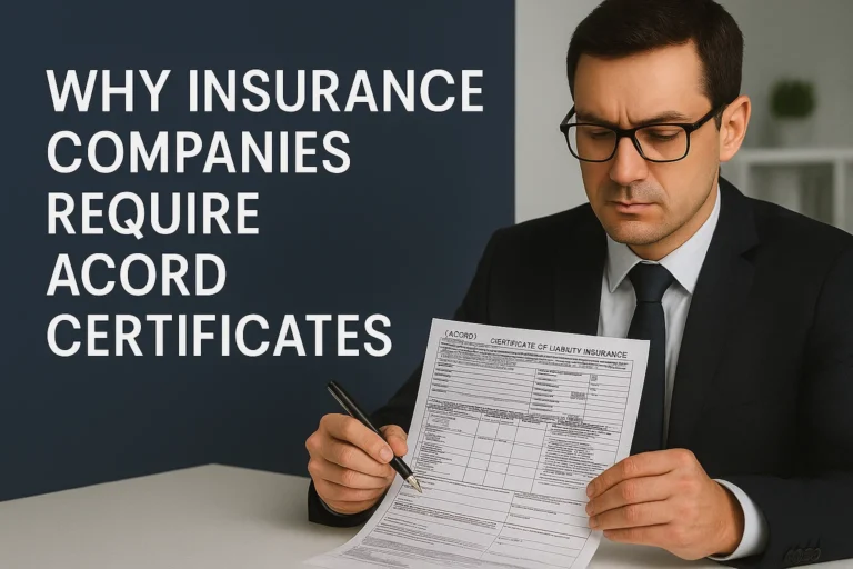 Why Insurance Companies Require ACORD Certificates?